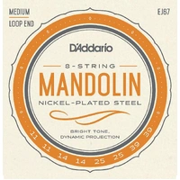 D'Addario EJ67 Nickel Plated Mandolin Strings Medium 11 - 39
