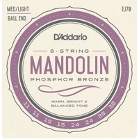 D'Addario EJ70 Phosphor Bronze Mandolin Strings Ball End 11-38