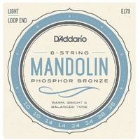D'Addario EJ73 Phosphor Bronze Mandolin Strings, Light, 10 - 38
