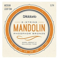 D'Addario EJ74 Phosphor Bronze Mandolin Strings Set  Medium 11 - 40 