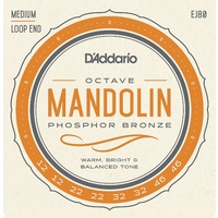 D'Addario EJ80 Octave Mandolin Strings, Medium, 12 - 46 Phosphor Bronze 