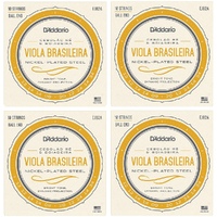 D'Addario EJ82A Viola Brasileira Set, Cebolao Re and Boiadeira 10-String - 4 SETS