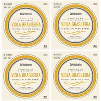 D'Addario EJ82A Viola Brasileira Set, Cebolao Re and Boiadeira 10-String - 4 SETS