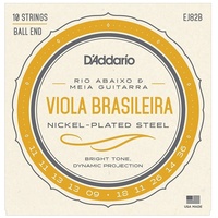D'Addario EJ82B Nickel Plated Viola  Brasileira Rio  Abaixo 10-String Set