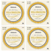 D'Addario EJ82B Nickel Plated Viola  Brasileira Rio  Abaixo 10-String  - 4 SETS