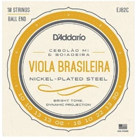 D'Addario EJ82C Cebolao Mi and Boiadeira Viola Brasileira Strings 10-String Set 