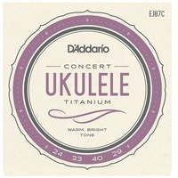 D'Addario EJ87C Titanium Ukulele Strings, Concert