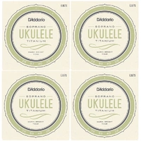 D'Addario EJ87S Titanium Ukulele Strings, Soprano - 4SETS