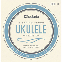 D'Addario EJ88T-8 Nyltech Ukulele Strings, 8-String Tenor
