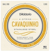 D'Addario EJ93 Stainless Steel Cavaquinho String Set - Ball End