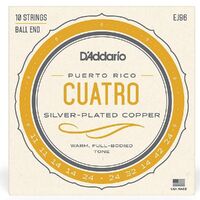 D'Addario EJ96 Cuatro-Puerto Rico Strings Silverwound 10-String Set