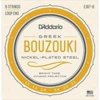 D'Addario J97-6 Greek Bouzouki Strings Nickel Plated Steel Wound 6 String