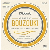 D'Addario J97-6 Greek Bouzouki Strings Nickel Plated Steel Wound 6 String 