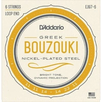 D'Addario J97-6 Greek Bouzouki Strings Nickel Plated Steel Wound 6 String 