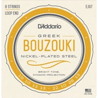 D'Addario EJ97 Greek Bouzouki Strings Nickel Plated Steel Wound 8 String Set J97