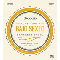 D'Addario EJS86 Bajo Sexto Stainless Steel Strings