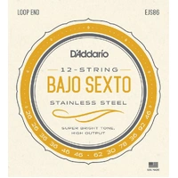 D'Addario EJS86 Bajo Sexto Stainless Steel Strings