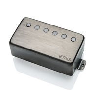 EMG 66TW Active Humbucker Guitar Pickup - Brushed Black Chrome 