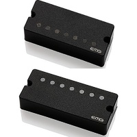 EMG 57-7 and 66-7 Soapbar Active 7-String Guitar Pickup Set - Black