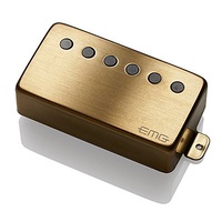 EMG 66 Active Humbucker Neck Guitar Pickup with Pots and Wiring Brushed Gold