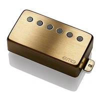 EMG 66 Active Humbucker Neck Guitar Pickup with Pots and Wiring Brushed Gold