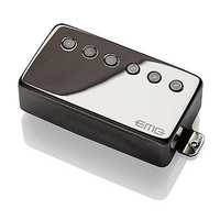 EMG 66 Active Humbucker Neck Guitar Pickup with Pots and Wiring Black Chrome