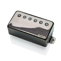 EMG 66TW Active Humbucker Guitar Pickup with Pots and Wiring Black Chrome
