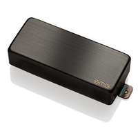 EMG 81-8HX Active X Preamp Humbucking 8 String Guitar Pickup with Pots and Wiring Brushed Black Chrome