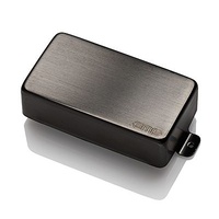 EMG 81 Active Ceramic Humbucker Guitar Pickup with Pots and Wiring Brushed Black Chrome
