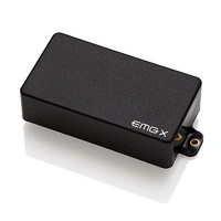 EMG 81X Active X Preamp Humbucker Guitar Pickup with Pots and Wiring Black Chrome