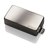 EMG 81X Active X Preamp Humbucker Guitar Pickup with Pots and Wiring Brushed Chrome