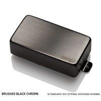 EMG 85-7HX Active X Preamp Humbucker 7 String Guitar Pickup with Pots and Wiring Brush Black Chrome