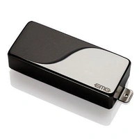 EMG 85-8HX Active X Preamp Humbucker 8 String Guitar Pickup with Pots and Wiring Black Chrome