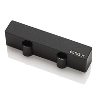 EMG SJA Short Alnico V Active X Series  Bass Pickup with Pots and Wiring Black