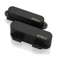 EMG TX Active Single Coil FTX and RTX Pickup Set with Pots and Wiring Black
