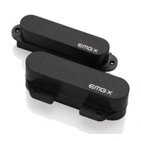 EMG TCX Active Single Coil Ceramic FTX RTX Pickup Set with Pots and Wiring Black