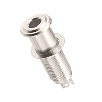 BBT Barrel Stereo Input Jack -Nickel - Flush Mount