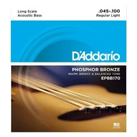 D'Addario EPBB170 Phosphor Bronze 4-String Acoustic Bass Strings - .045-.100 