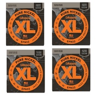 D'Addario EPN22 Pure Nickel Jazz Medium Electric Guitar Strings 13 - 56 - 4 Sets