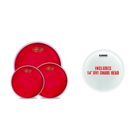 Evans Hydraulic Red Rock Pack (10", 12", 16") with 14" UV1 Coated Snare Batter
