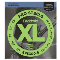 D'Addario EPS300-5 Tapered Round Wound 5 String Bass guitar strings 43-127