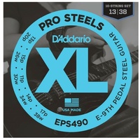 D'Addario EPS490 E-9th Pedal Steel Guitar  Strings Pro-Steels  13 - 38