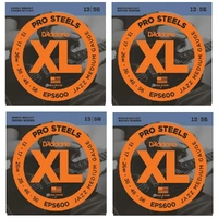 D'Addario  4 SETS EPS600 ProSteels Electric Guitar Strings, Jazz Medium, 13 - 56