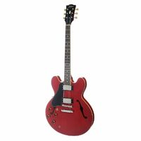 Tokai 'Vintage Series' ES-190L Left Handed ES-Style Electric Guitar See Through Red