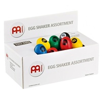 Meinl Percussion Egg Shaker Box - Blue/Black/Green/Red/Yellow (60 Pieces) 