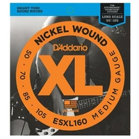 D'Addario ESXL160 Double Ball Nickel Wound Long Scale Medium Bass Strings 50-105