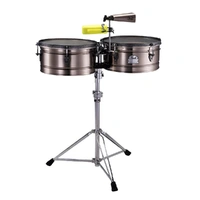 Pearl ETE-1415B Signiture Steel Timbales Marc Quinones With Stand 14in And 15in