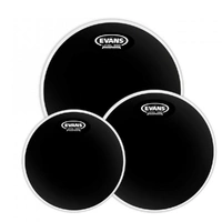 Evans Black Chrome Drum Head  Tompack Fusion - 10/12/14 inch. ETP-CHR-F