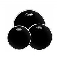  Evans Black Chrome Drum Head Tompack Standard - 12/13/16 inch. ETP-CHR-S