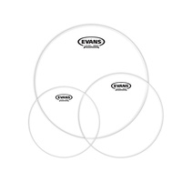 Evans G1 Tompack Clear Rock Single ply (10 inch, 12 inch, 16 inch) 